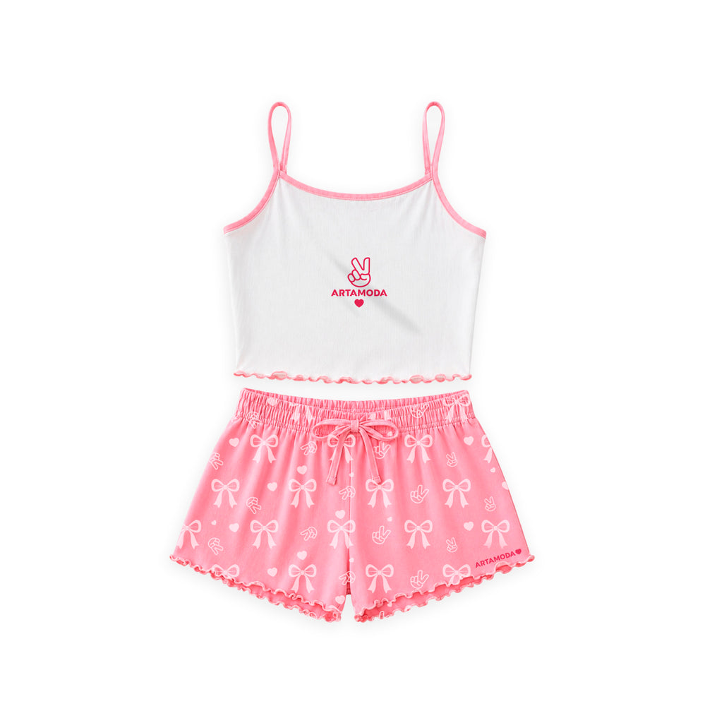 Conjunto Pijama Lazos - Arta Vive Al Máximo