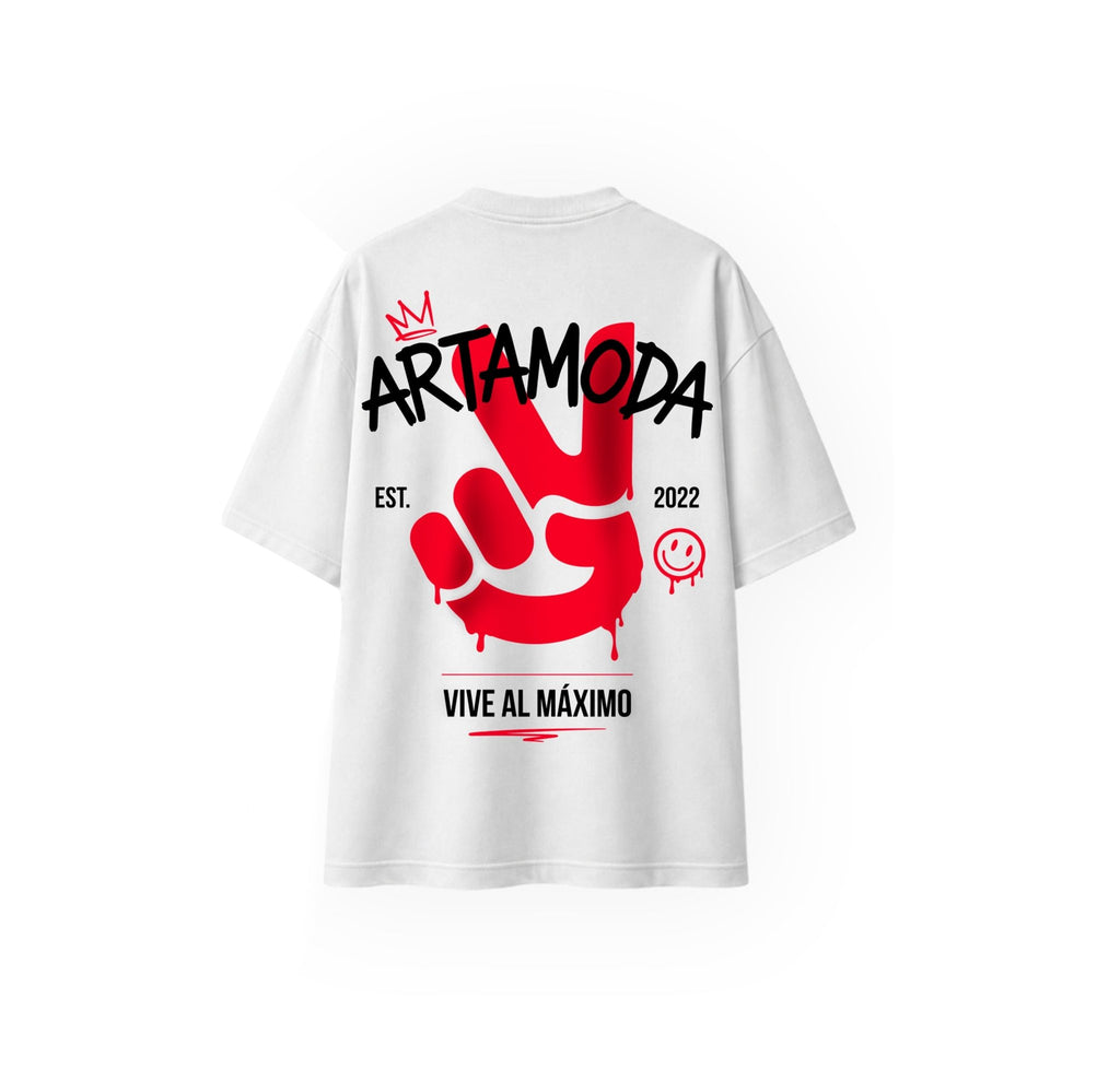 Camiseta Oversize- Arta Vive Al Máximo - Tienda Arta Game